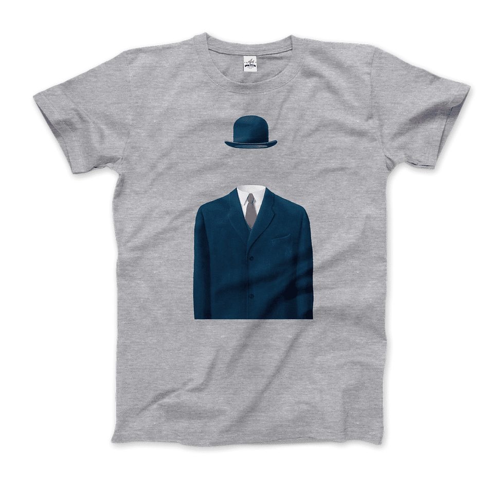 Thumbnail: Rene Magritte Man in a Bowler Hat, 1964 Artwork T-Shirt