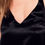Thumbnail: Satin Midi Dress With Back Detail in Black