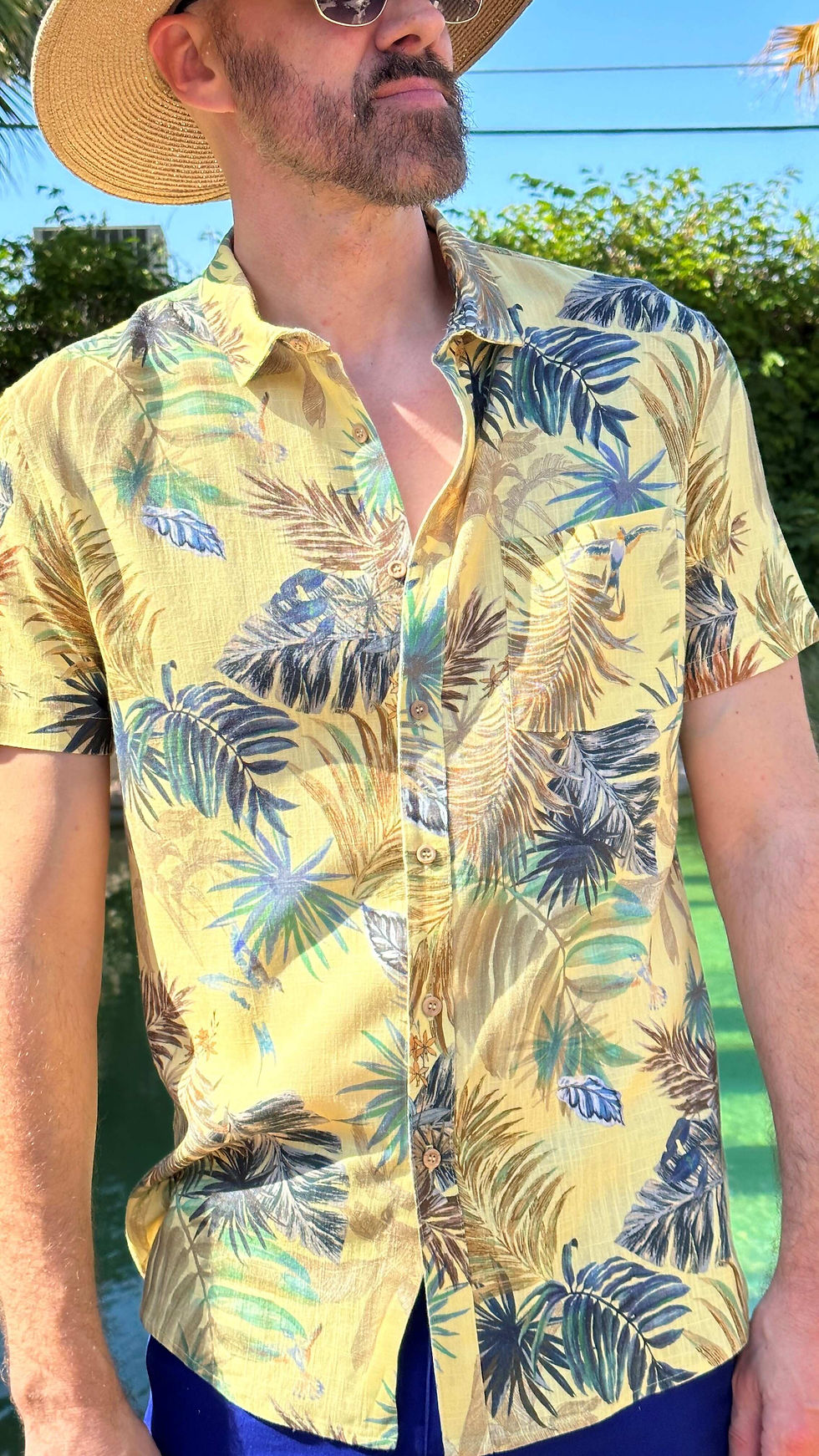 The Bora Bora Perfect Cut Short Sleeve Button-Down Shirt
