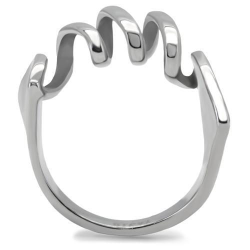 Thumbnail: TK145 High Polished (No Plating) Stainless Steel Ring