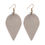 Thumbnail: Teardrop Shape Pinched Leather Earrings