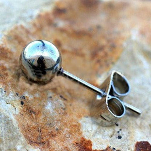 Pair of 316L Stainless Surgical Steel Ball Stud Earrings