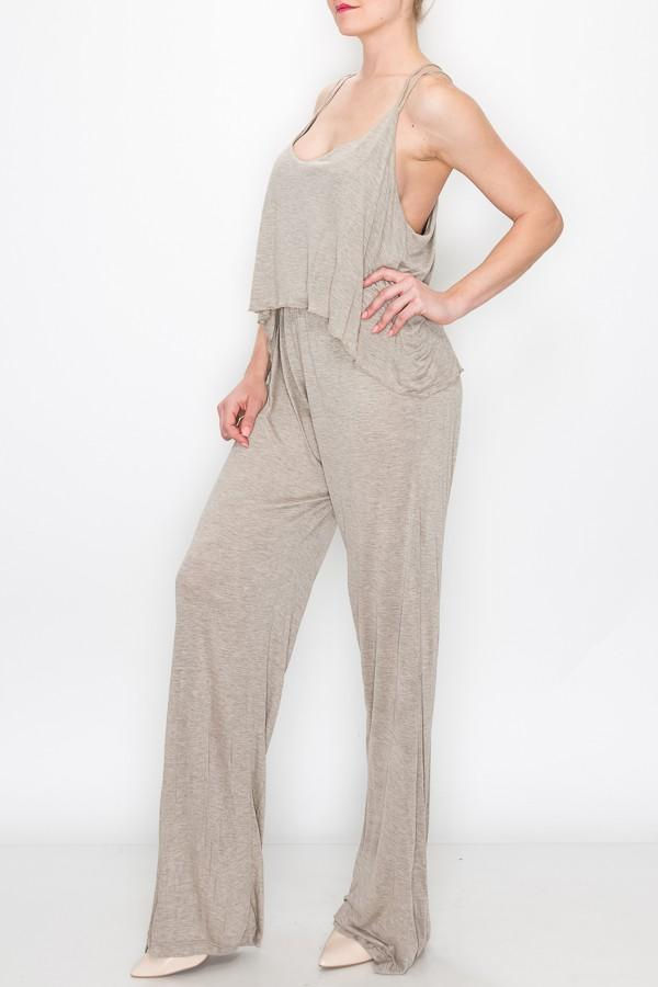 الصورة المصغرة: Layered Jumpsuit - Khaki
