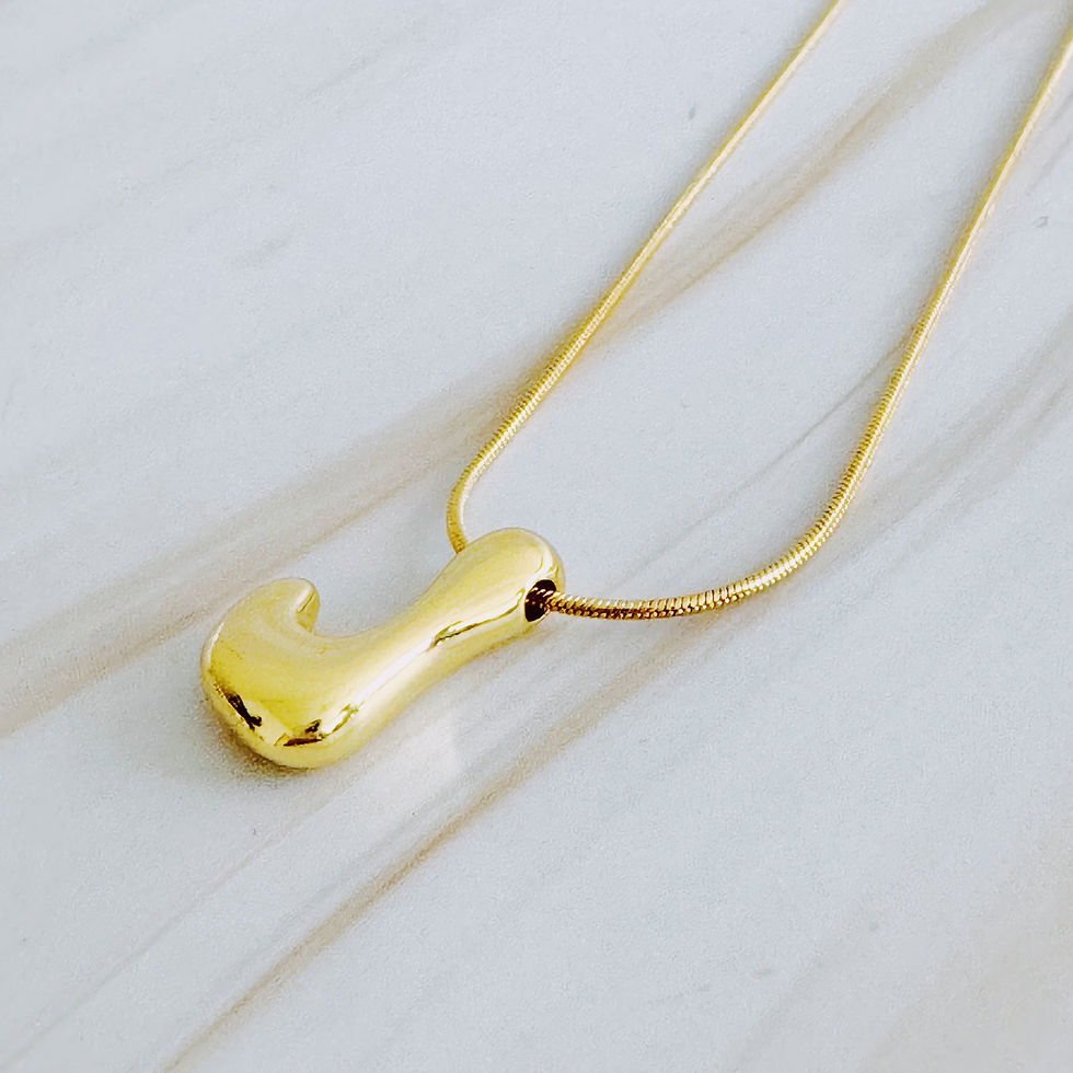Thumbnail: Balloon Letter Initial Necklace