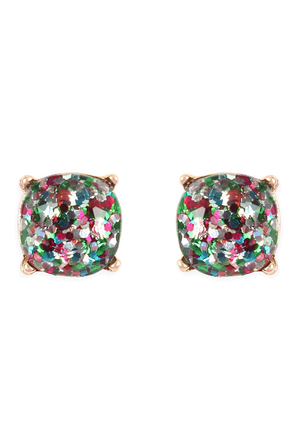الصورة المصغرة: Ae0336 - Glitter Epoxy Stud Earrings