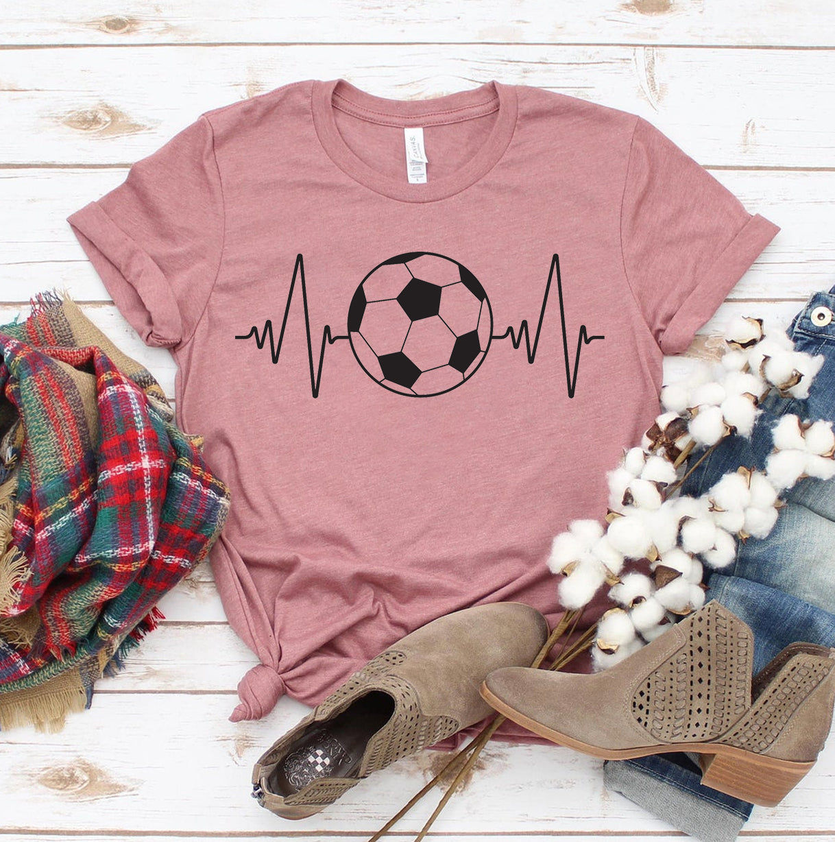 Soccer Heartbeat T-Shirt