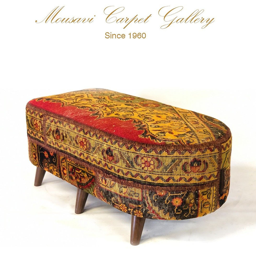 Thumbnail: Handmade Oval Shape Ottoman