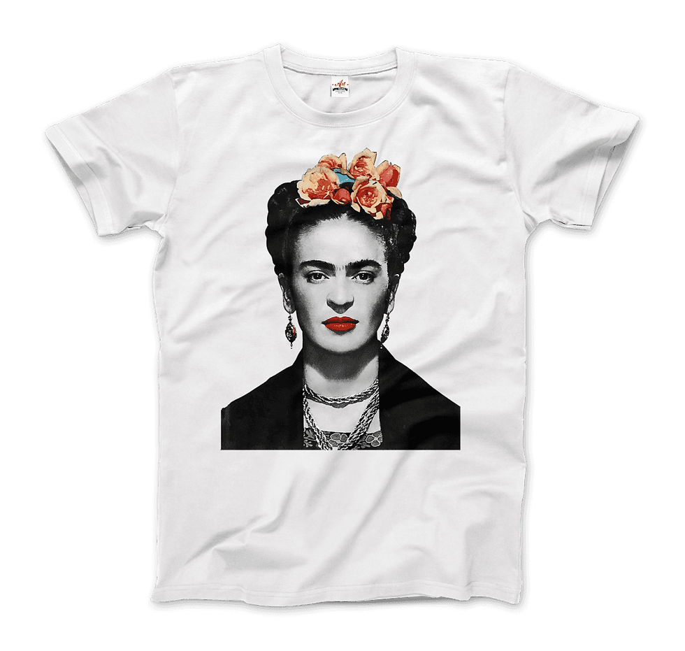 Thumbnail: Frida Kahlo With Flowers Portrait Artwork T-Shirt