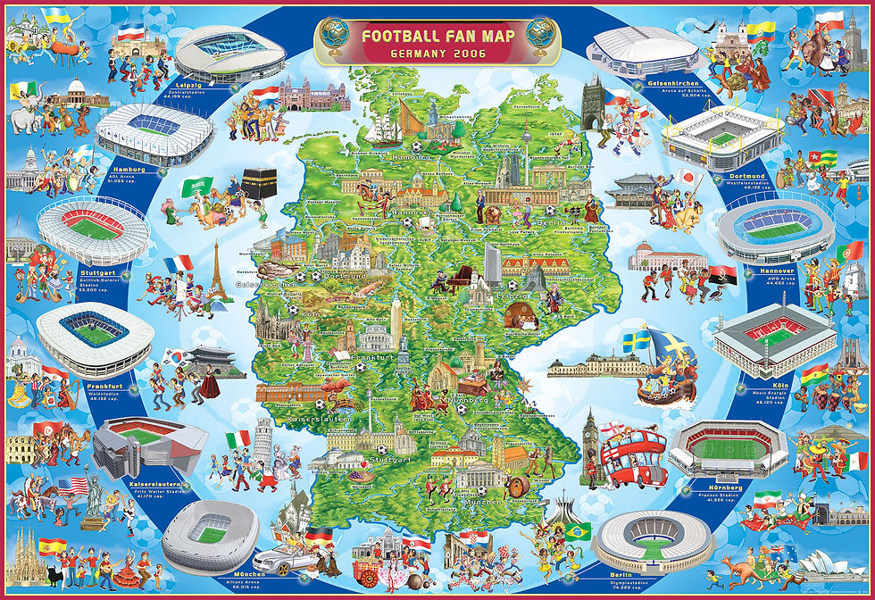 Footbal fan map_Gemany 2006