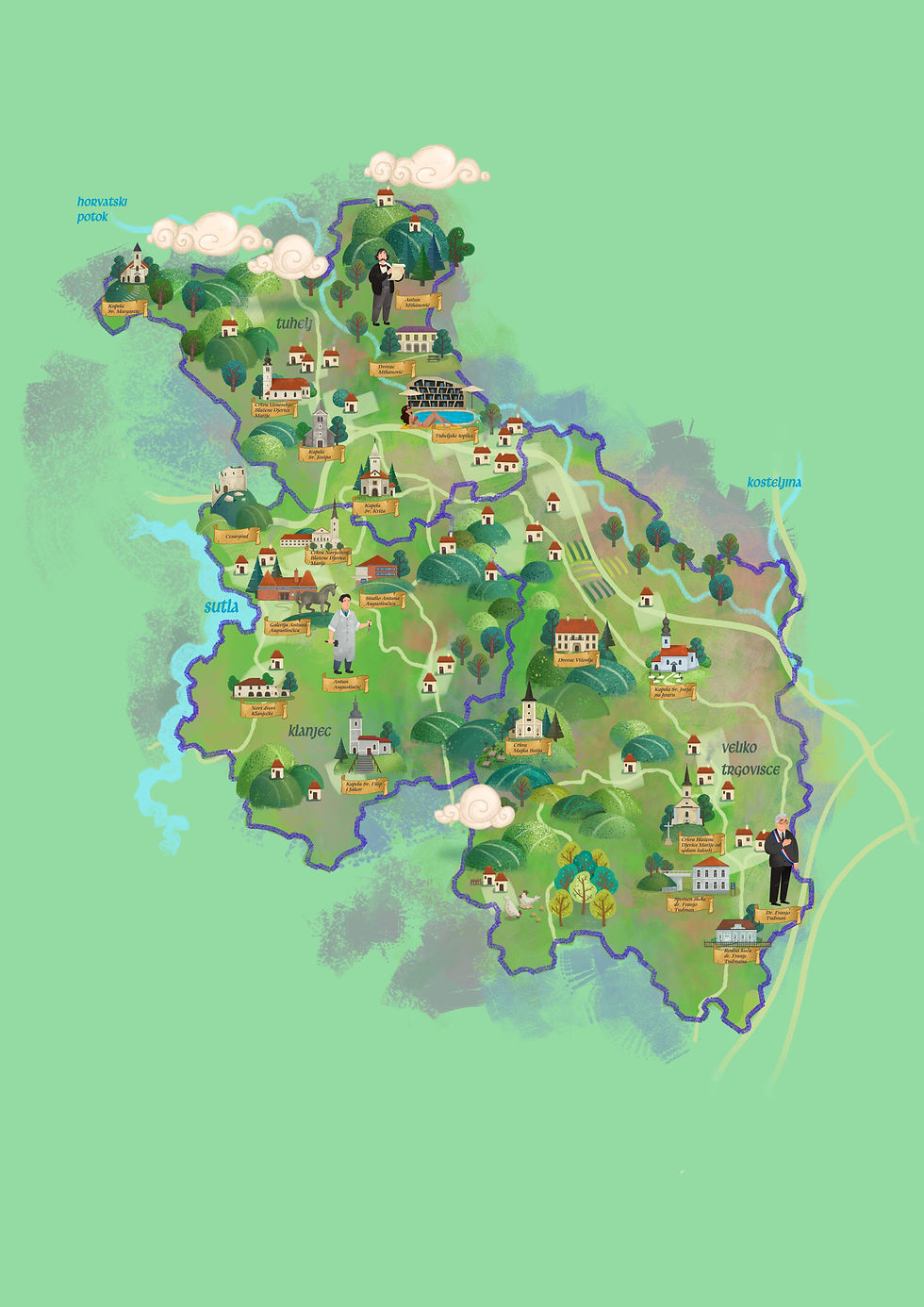 Zagorje map