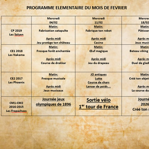 [ILOT LOISIR] - Programmes des mercredis de février