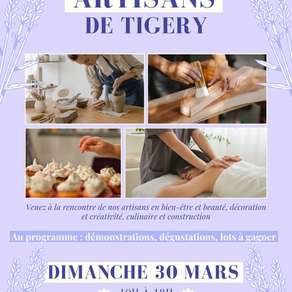 Le Salon des Artisans de Tigery arrive bientôt ! 