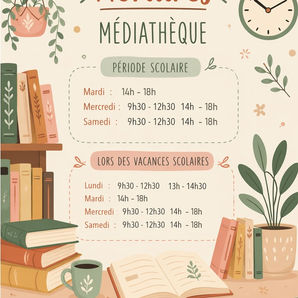 Changement des horaires de la médiathèque