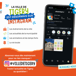 📸 Retrouvez désormais toute l’actualité de Tigery sur Instagram !