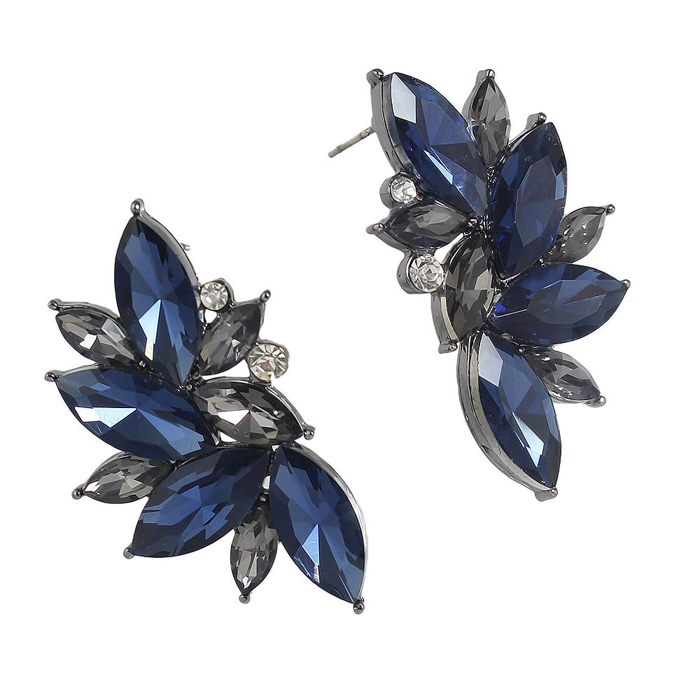 Thumbnail: Fashion Multicolor Flash Diamond Flower Ear Studs