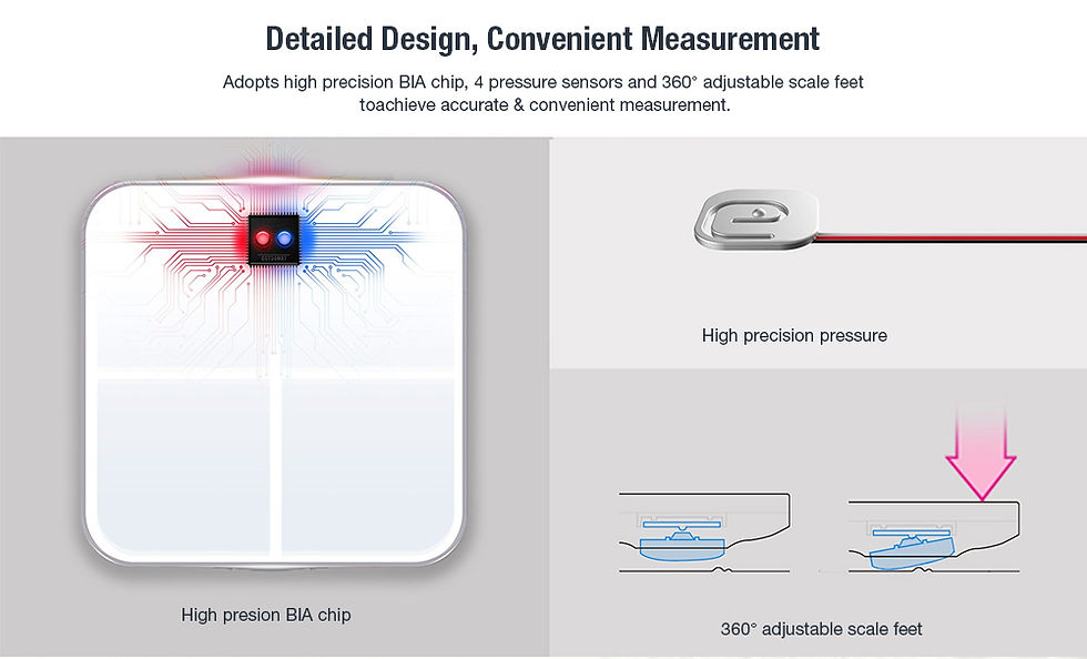 Thumbnail: HUAWEI Honor AH100 Smart Bluetooth Body Fat Scale Electronic Weighing