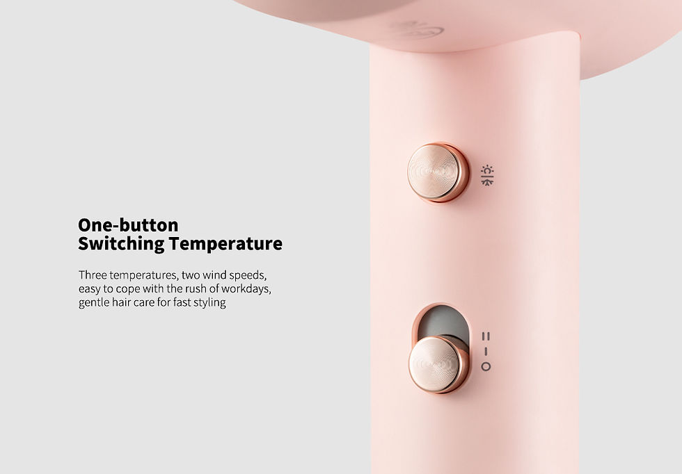 Thumbnail: Zhibai HL311 Household Portable Compact Negative Ion Hair Dryer