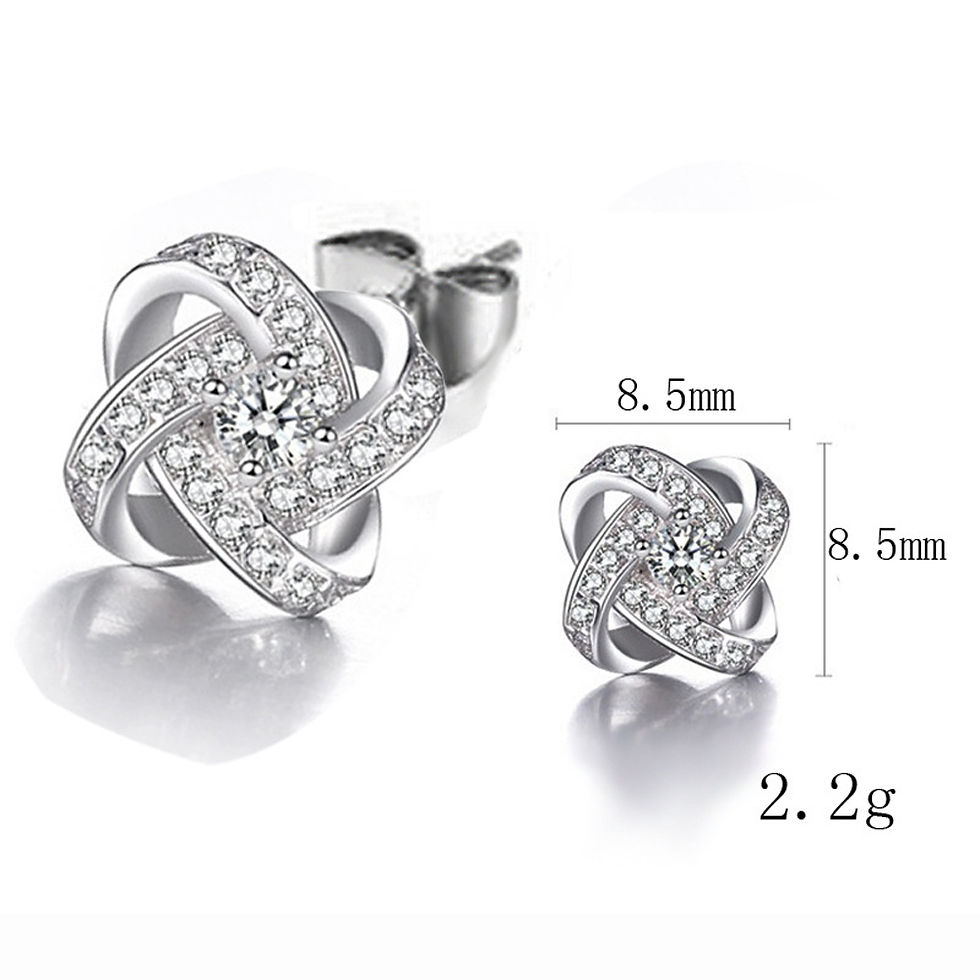 Thumbnail: Eternal Star With Zircon Earrings Gift Eared Nails Ear Drops Jewelry