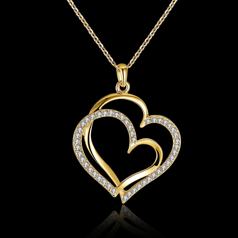 Thumbnail: Environmental Protection Heart Pendant Necklace for Ladies