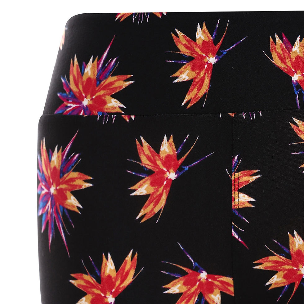 Thumbnail: Floral Print Skinny Leggings