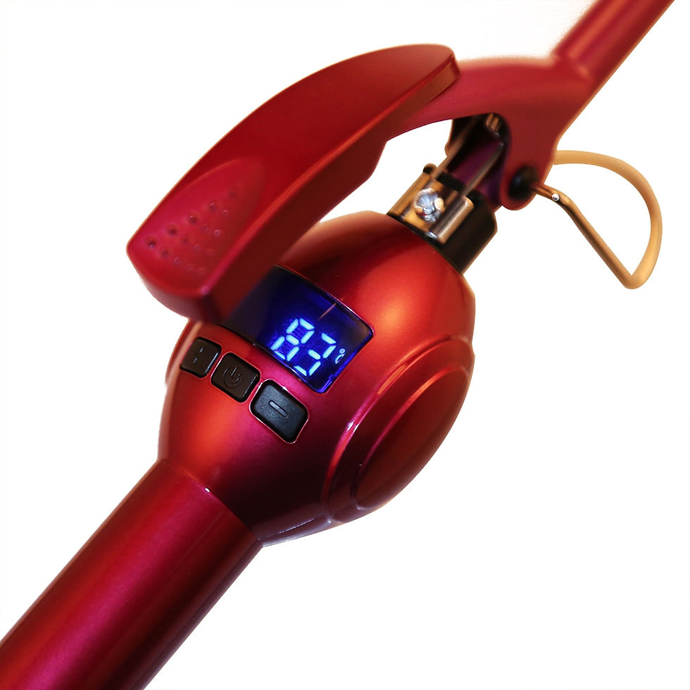 Thumbnail: MARSKE LCD Curling Iron Wand Stick Hair Curler Hairdressing Tool