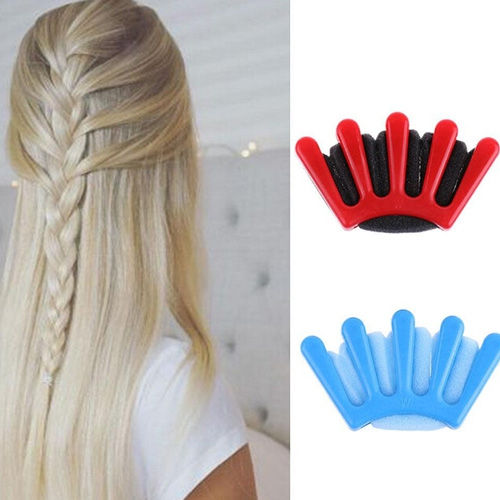 Thumbnail: Girls DIY Sponge Hair Braider Plait Twist Braiding Tool 1pc