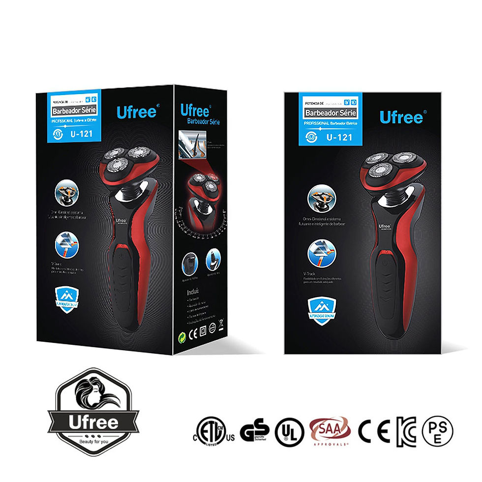 Thumbnail: Ufree-121 4D Smart Male Rechargeable Three-Head Multi-Function Electric Razor
