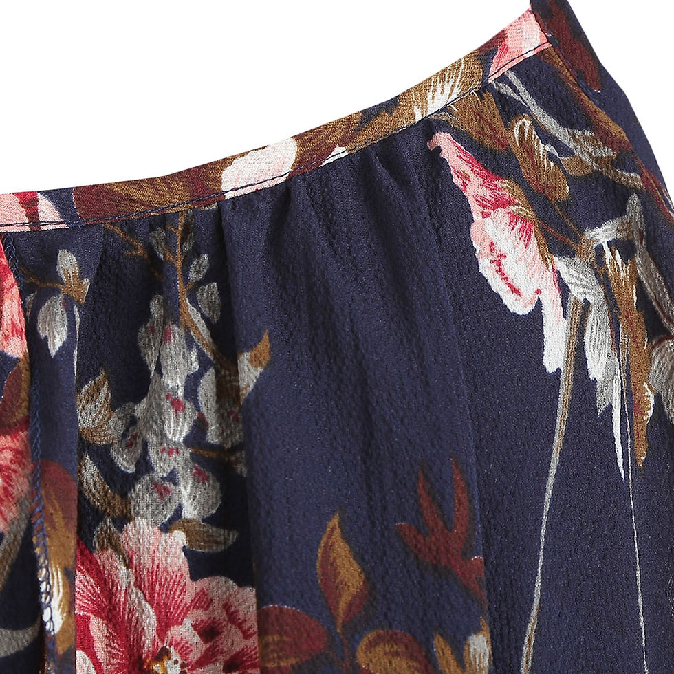 Thumbnail: Spaghetti Strap Dress Two-piece Floral Print