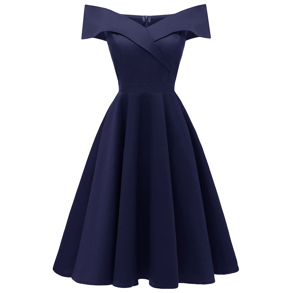 Thumbnail: Off The Shoulder Foldover Cocktail Dress