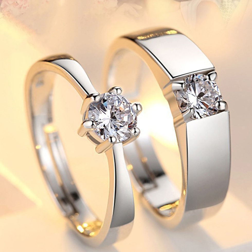 Thumbnail: Lovers Couple Simple Proposal Gift Ring