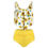 Thumbnail: Floral Print Ruched Tankini Set - Color Collection 1