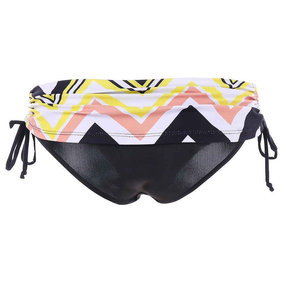 Thumbnail: Zig Zag Spaghetti Strap Tankini Set - Peony Pink