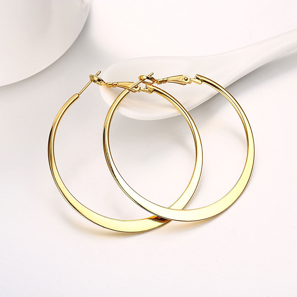 Thumbnail: Fashion Jewelry Environmental Protection Round Earrings