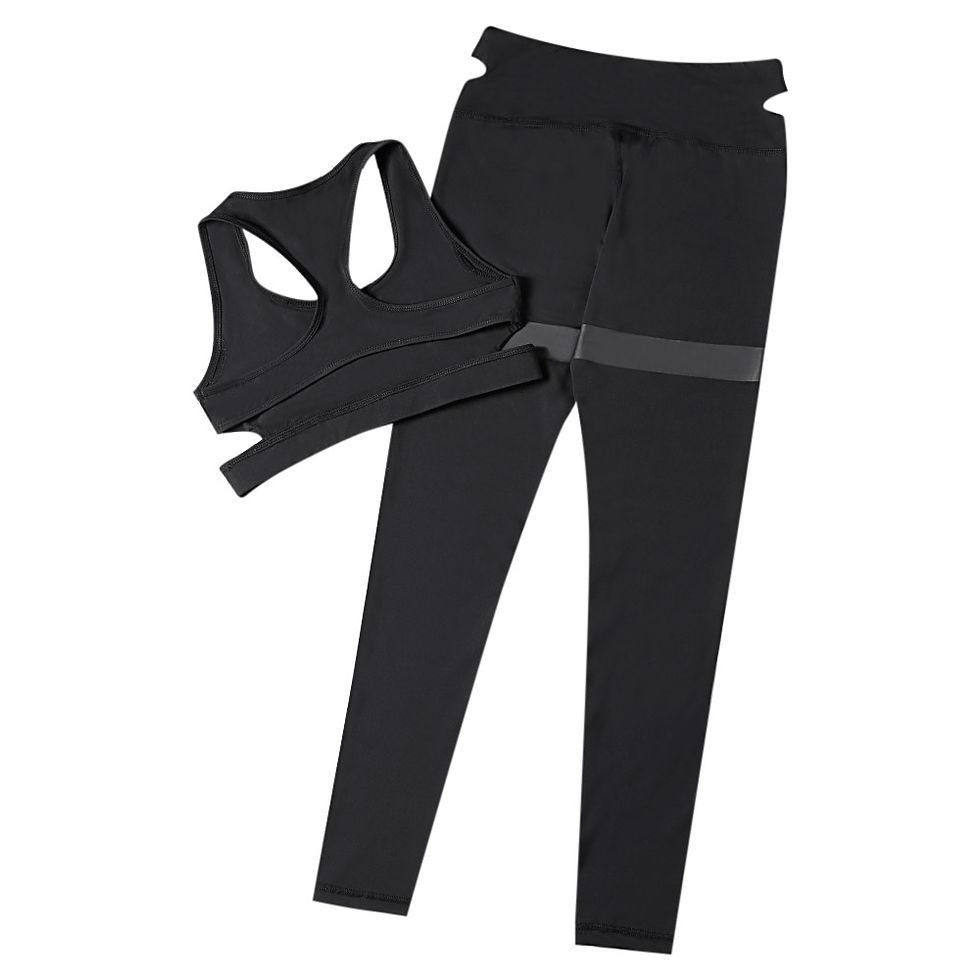 Thumbnail: Trendy Shoulder Strap Backless Crop Top with Long Pants Women Sports Suit