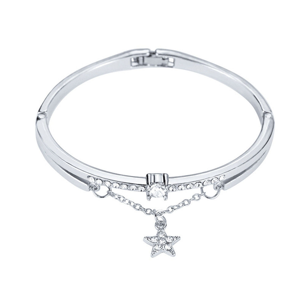 Bracelet Pentagon Diamond Metal Bracelet for Literature Art Students