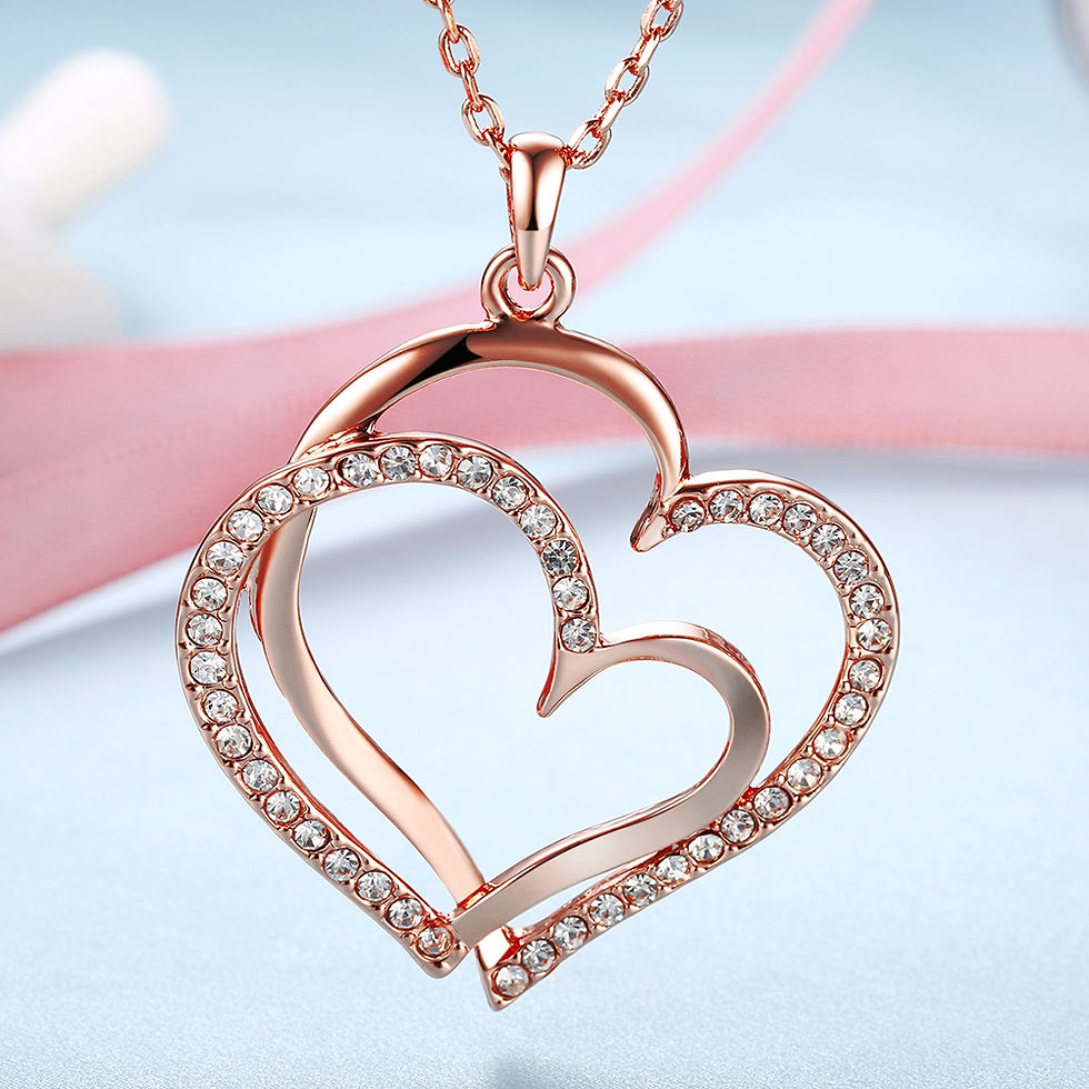 Thumbnail: Environmental Protection Heart Pendant Necklace for Ladies