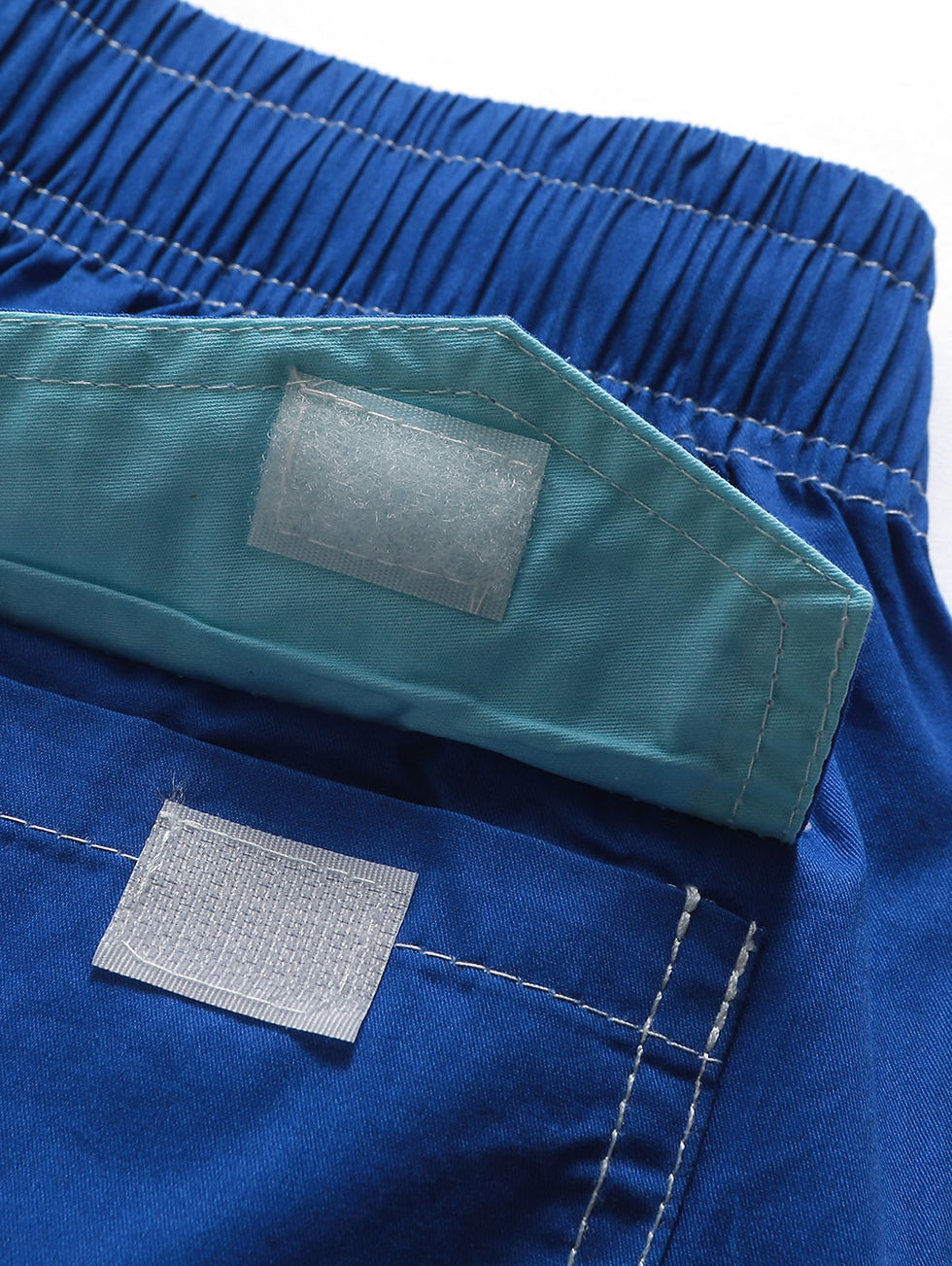 Thumbnail: High Waist Drawstring Color Block Board Shorts