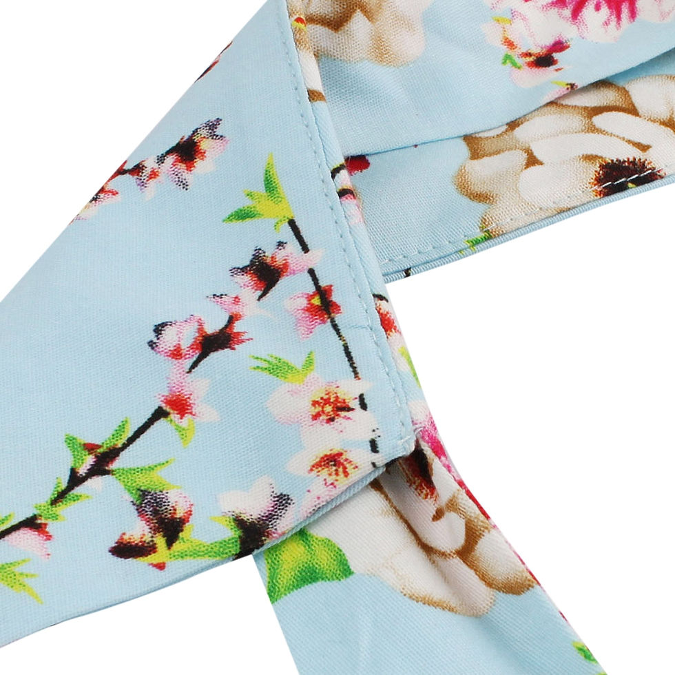 Thumbnail: Halter Neck Floral Pin Up A Line Dress