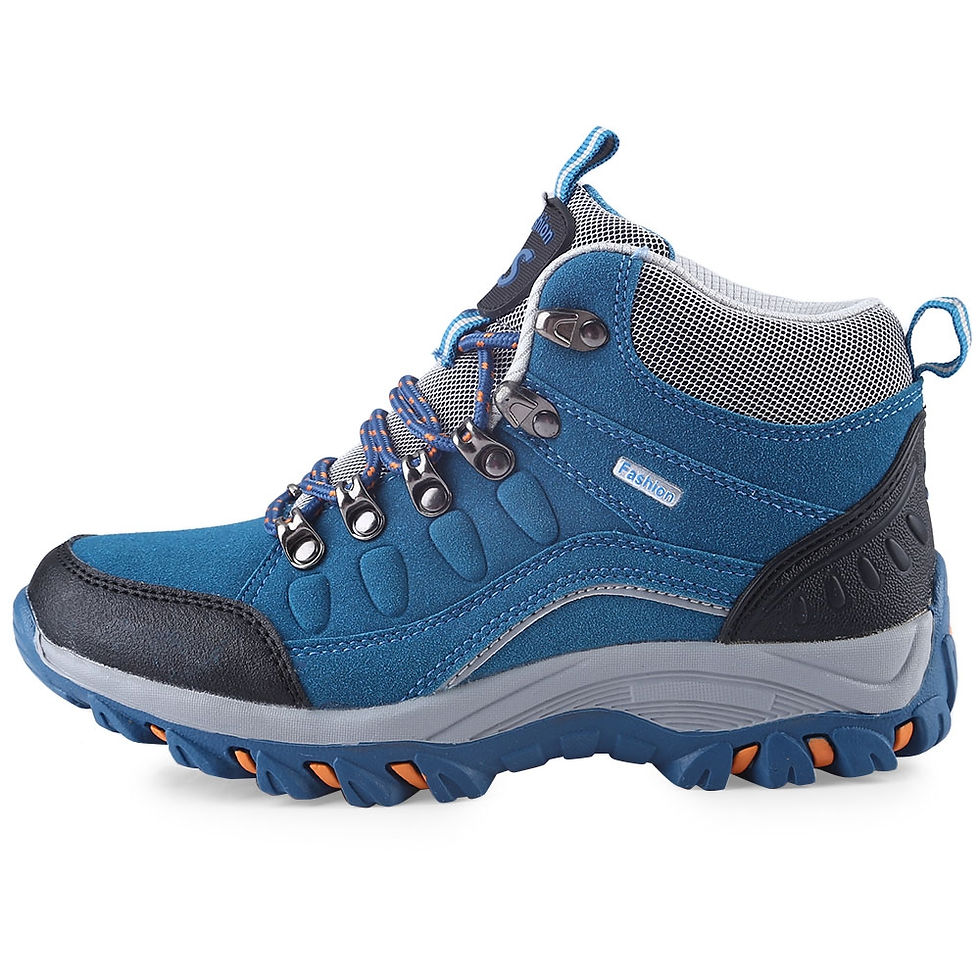 Thumbnail: Casual Outdoor Block Color Lace Up Ladies Hiking Sports Shoes