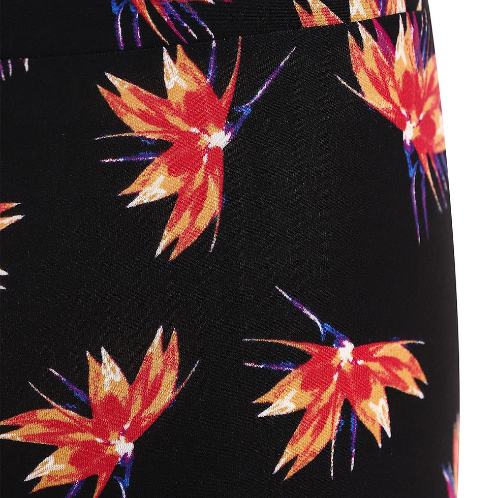 Thumbnail: Floral Print Skinny Leggings