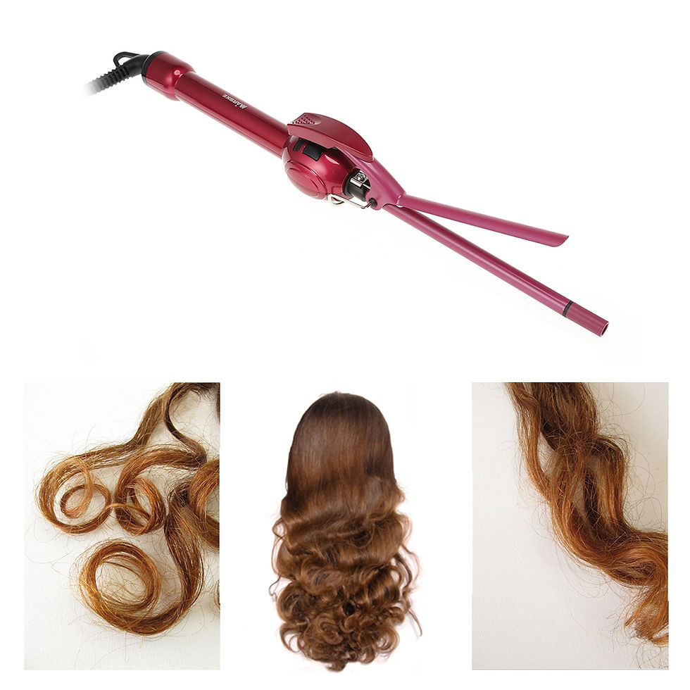 Thumbnail: MARSKE LCD Curling Iron Wand Stick Hair Curler Hairdressing Tool