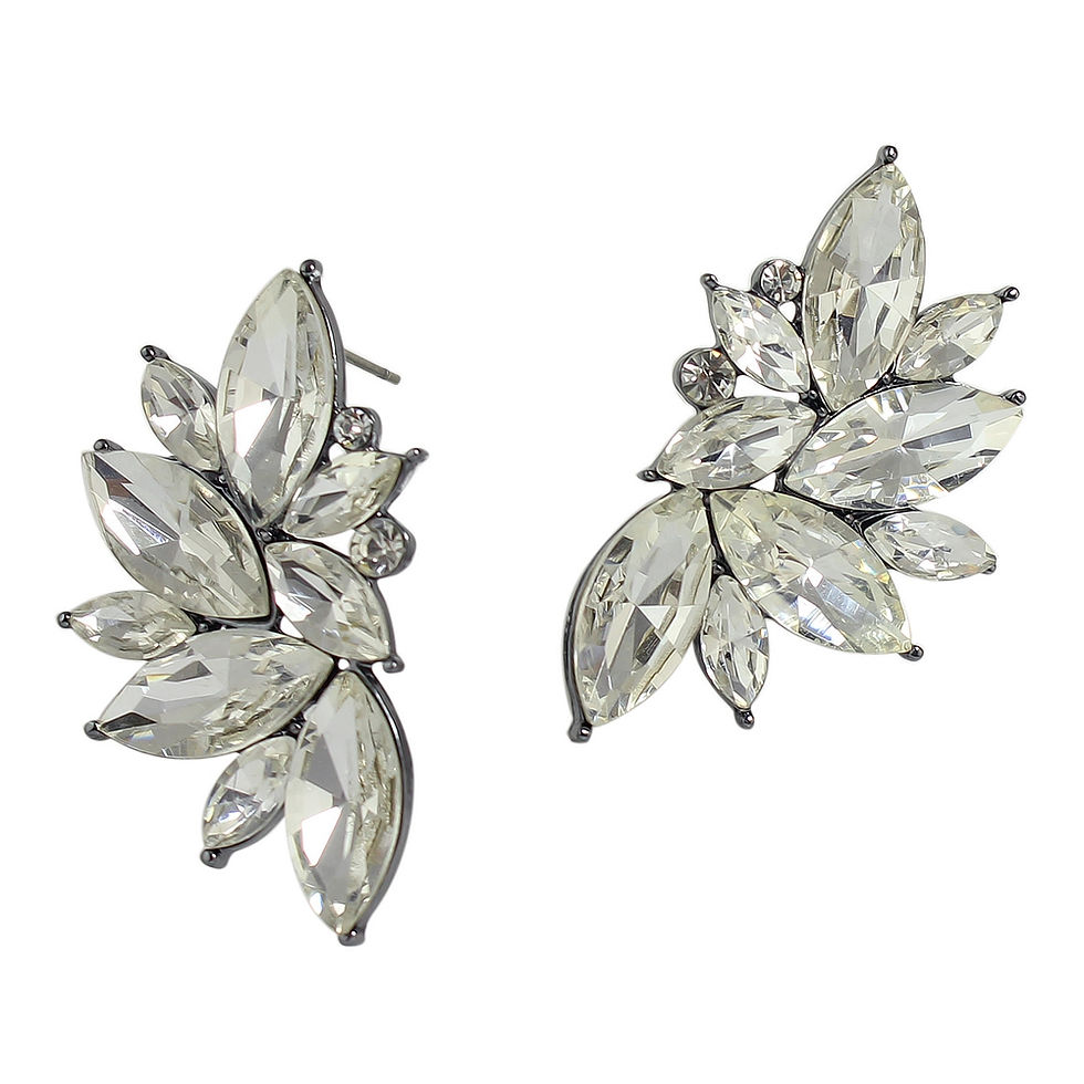 Thumbnail: Fashion Multicolor Flash Diamond Flower Ear Studs