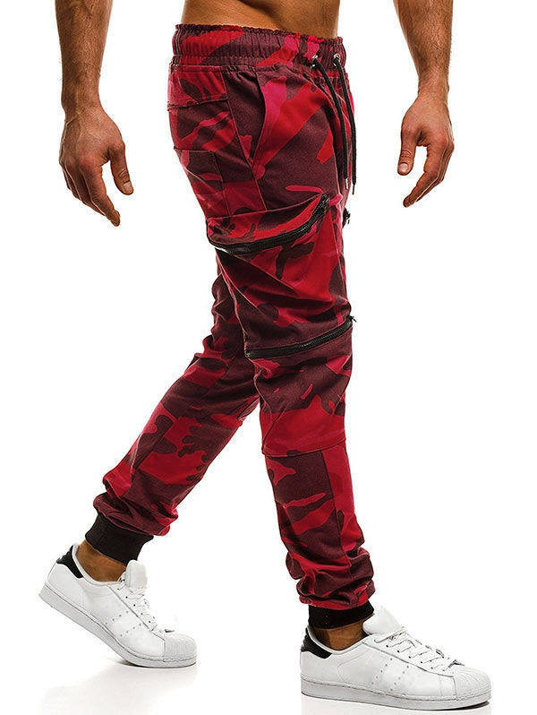Thumbnail: Camouflage Print Pockets Cargo Jogger Pants