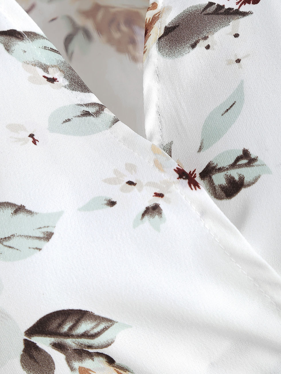 Thumbnail: Wrap Floral Print High Low Hem Dress