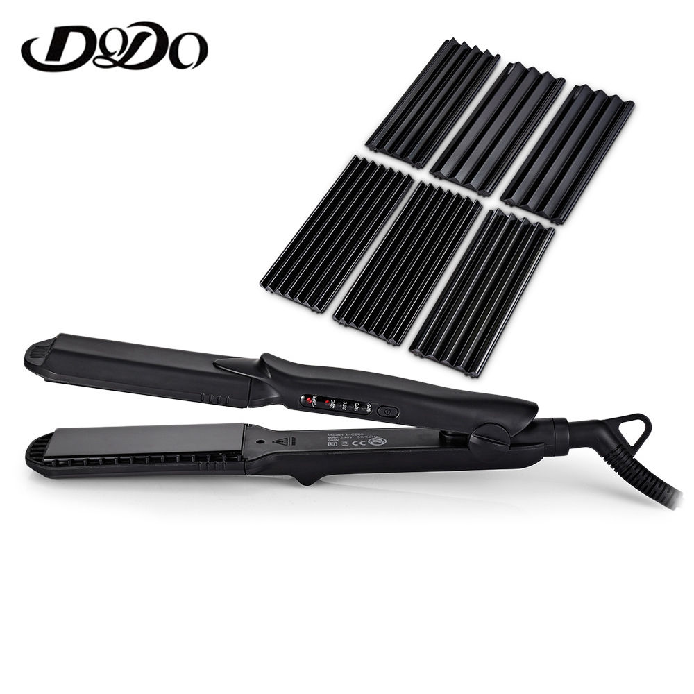 DODO L - C280 Ceramic Hair Straightener with 3 Size Changeable Corn Plates
