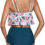 Thumbnail: Floral Print Ruched Tankini Set - Color Collection 1