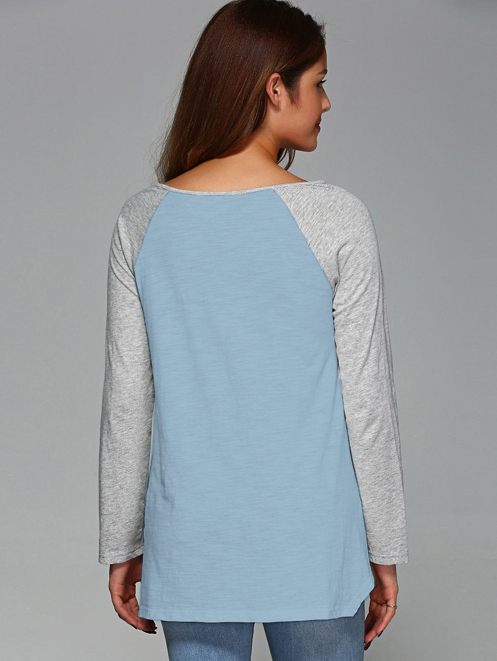 Thumbnail: Raglan Sleeve Asymmetrical T-Shirt
