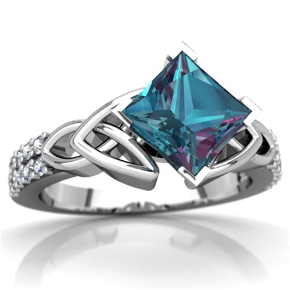 Thumbnail: Exquisite Jewelry Princess Mystic Rainbow Ring
