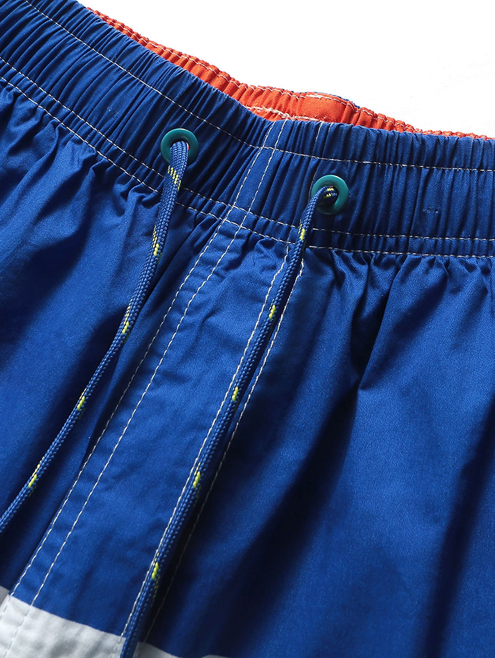 Thumbnail: High Waist Drawstring Color Block Board Shorts