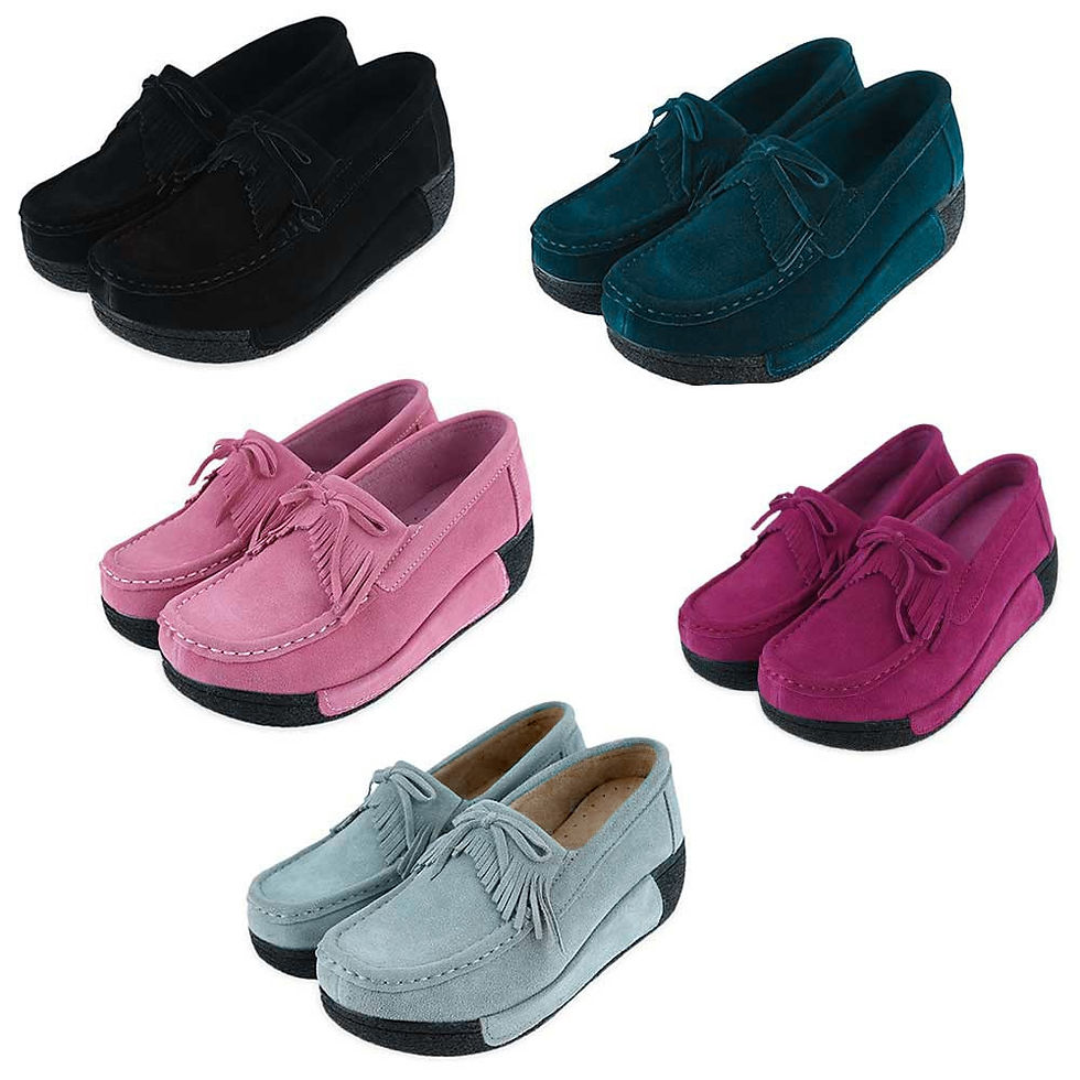Thumbnail: Stylish Tassel Bowknot Decoration Ladies Comfortable Wedge Shoes